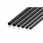 Matt rektangulärt kolfiberrör